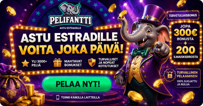 Pelifantti casino banner